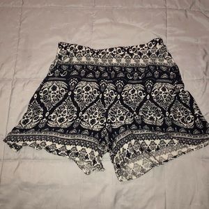 Navy pattern shorts